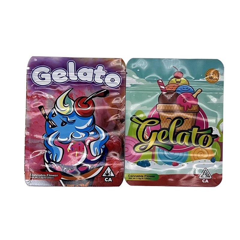 3.5G Black Cherry Gelato Strain Mylar Packaging Bag